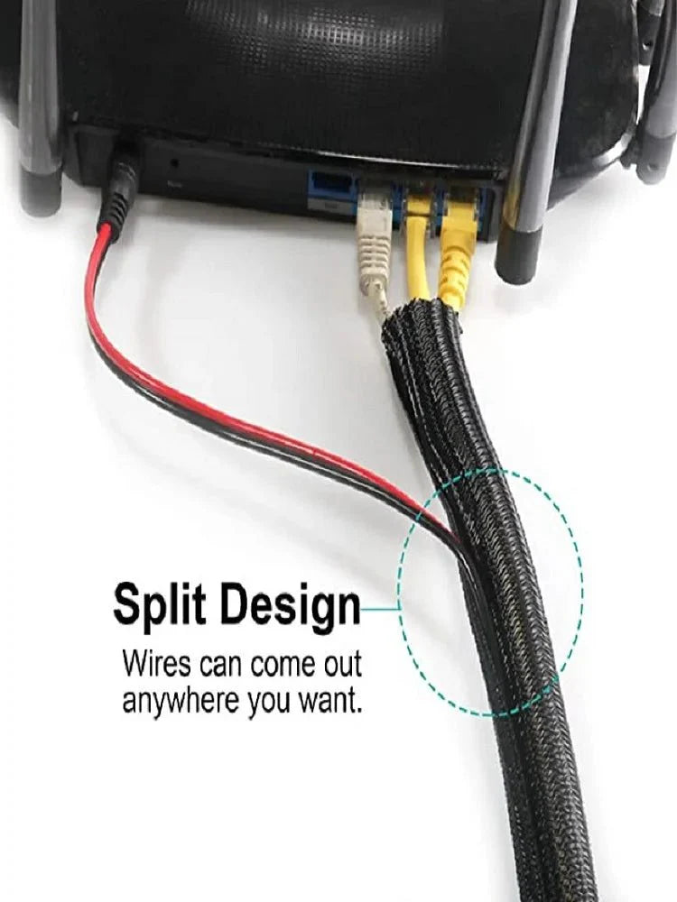 146-Piece Cable Organizer Set | Cord Management Kit with Adhesive Clips and Cable Sleeves