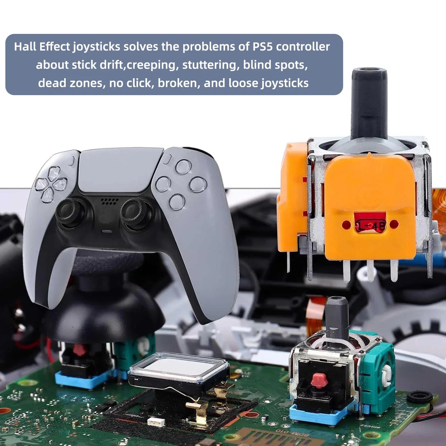 Hall Effect Joysticks for Controller Repair | 2 Pack Replacement