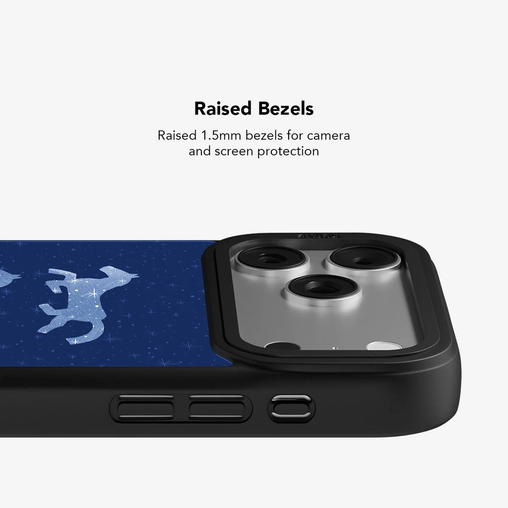 Pegasus Night | Blue Horse iPhone Case