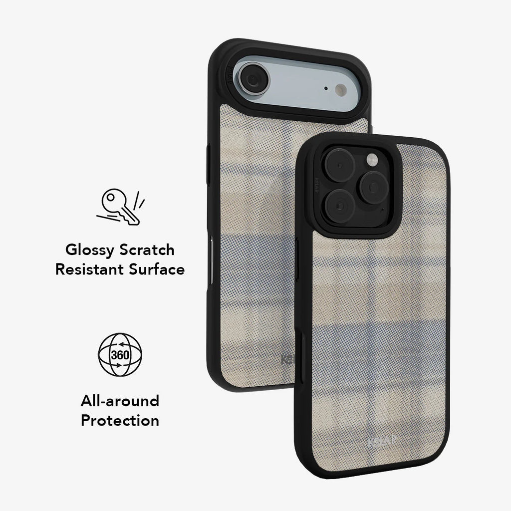 Oatmilk | Beige Flannel Minimalist iPhone Case
