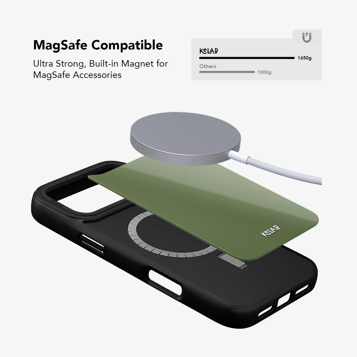 Matcha Bark | Solid Green iPhone Case