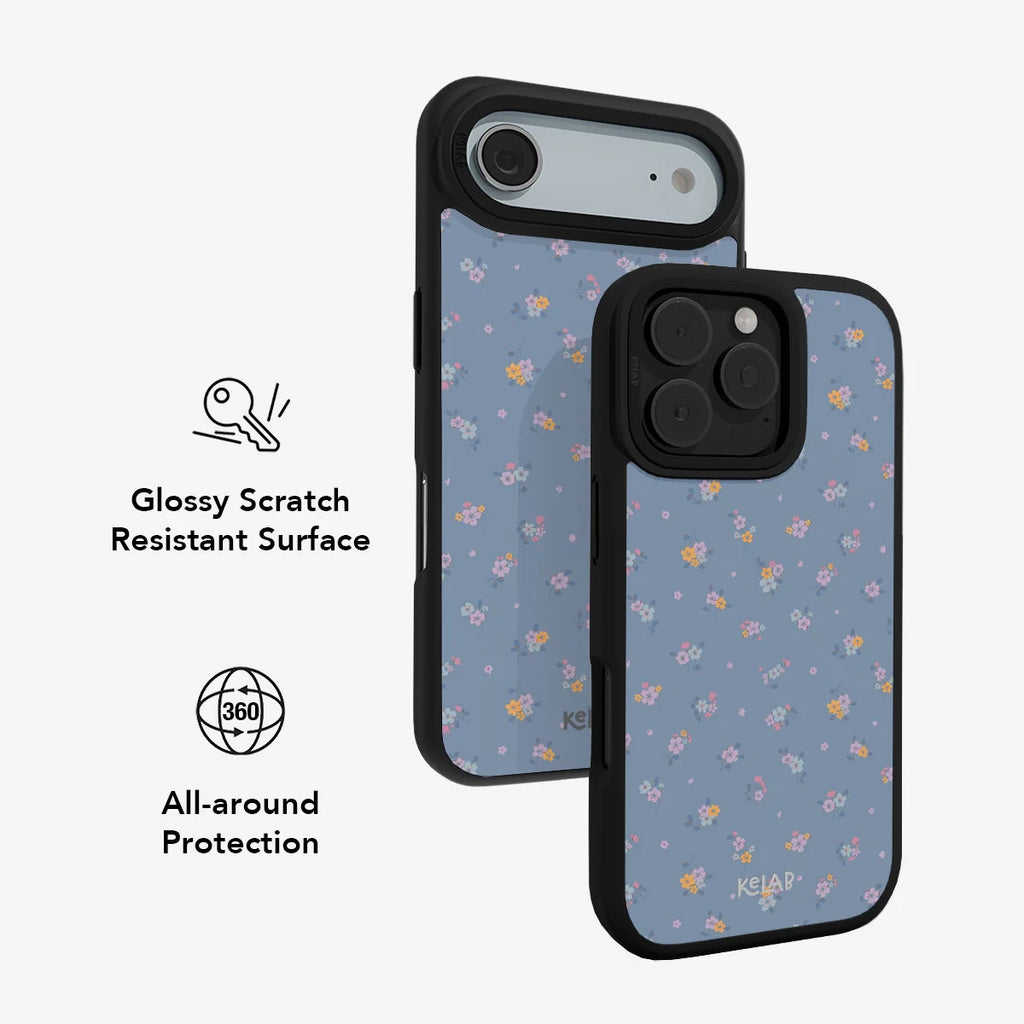 Tiny Meadow | Pastel Blue Floral iPhone Case