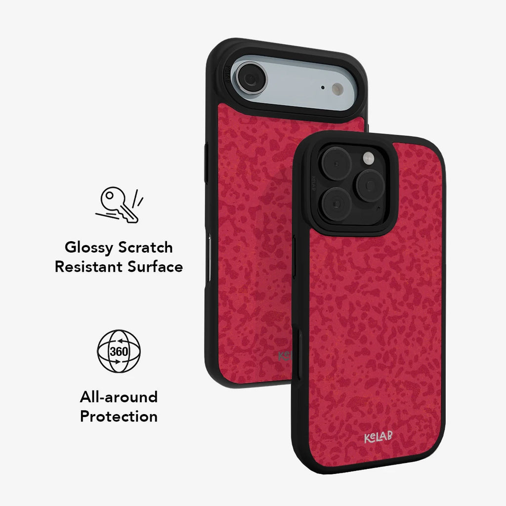 Velvet Vandal | Red Camo Pattern iPhone Case