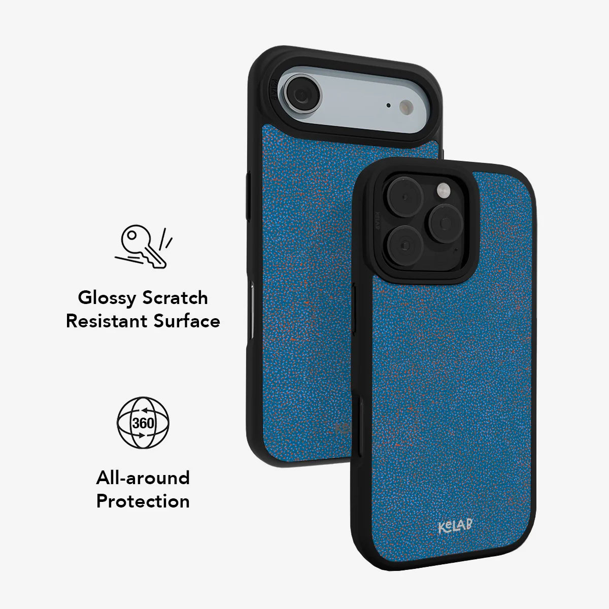 Digital Grain | Blue Micro Dotted iPhone Case
