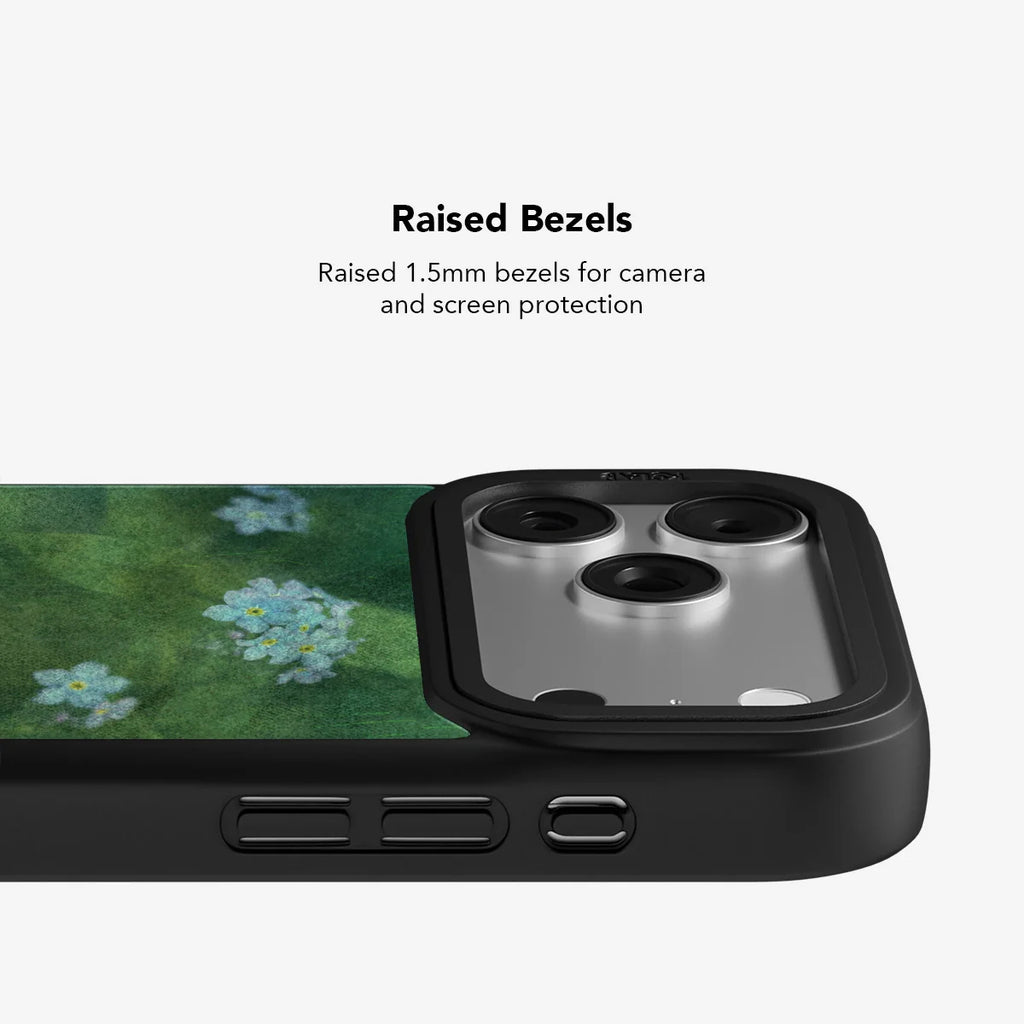 Misty Morning | Deep Green Floral iPhone Case