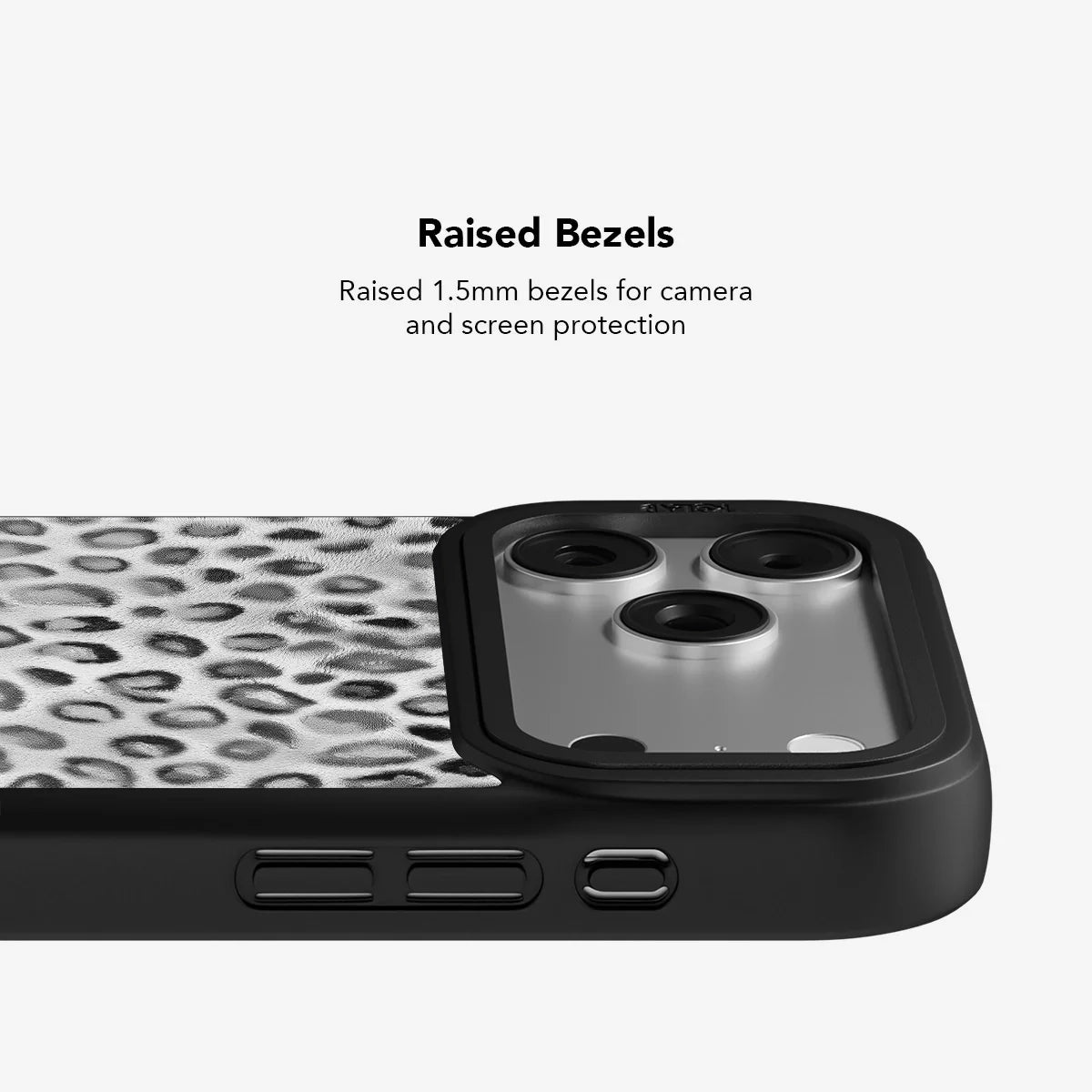 Platinum Predator | Silver Cheetah Print iPhone Case
