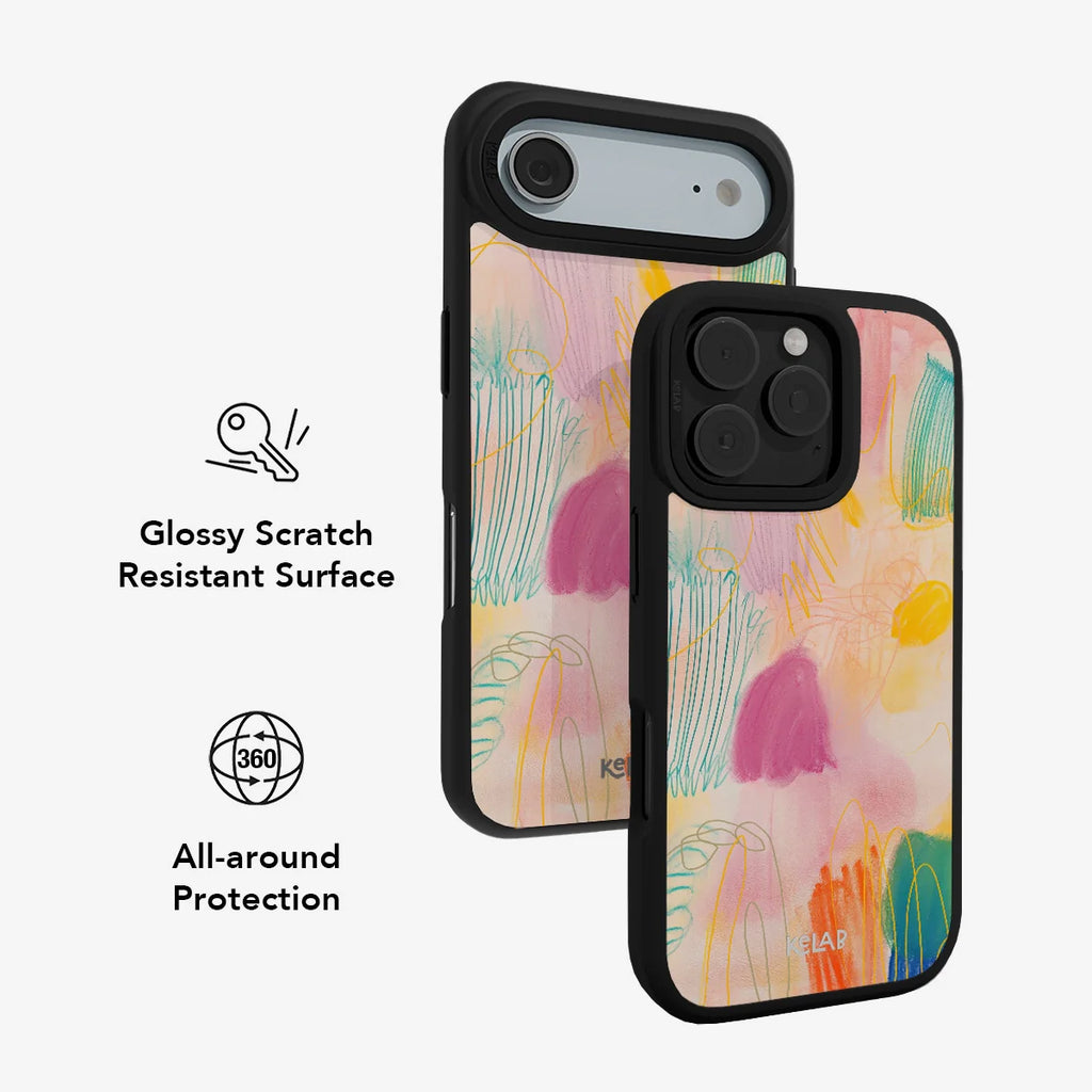 Cloud Scribble | Abstract Art iPhone Case