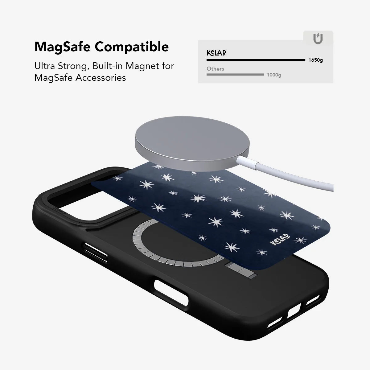 Starglimmer | Deep Blue Hand-Drawn Star iPhone Case
