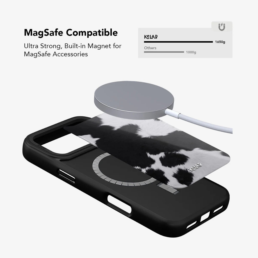 Cow Bell | Black & White iPhone Case
