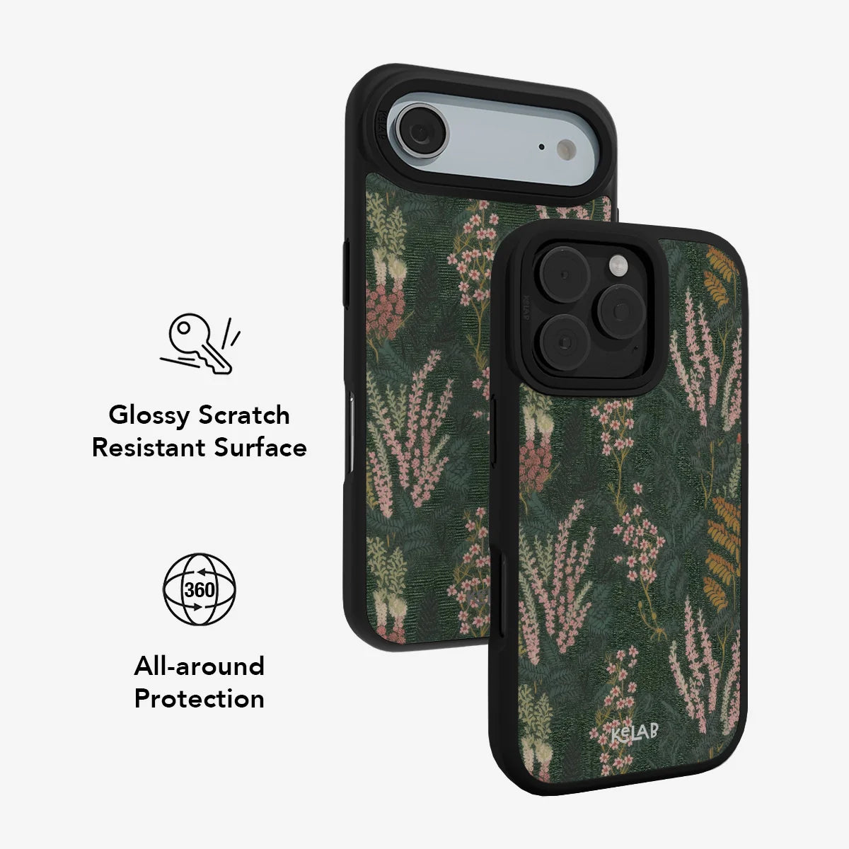 Heather & Hearth | Dark Academia Floral iPhone Case