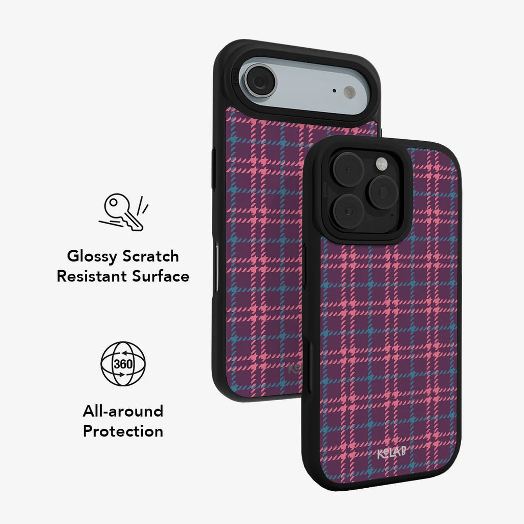 Orchid Tweed | Purple Plaid iPhone Case