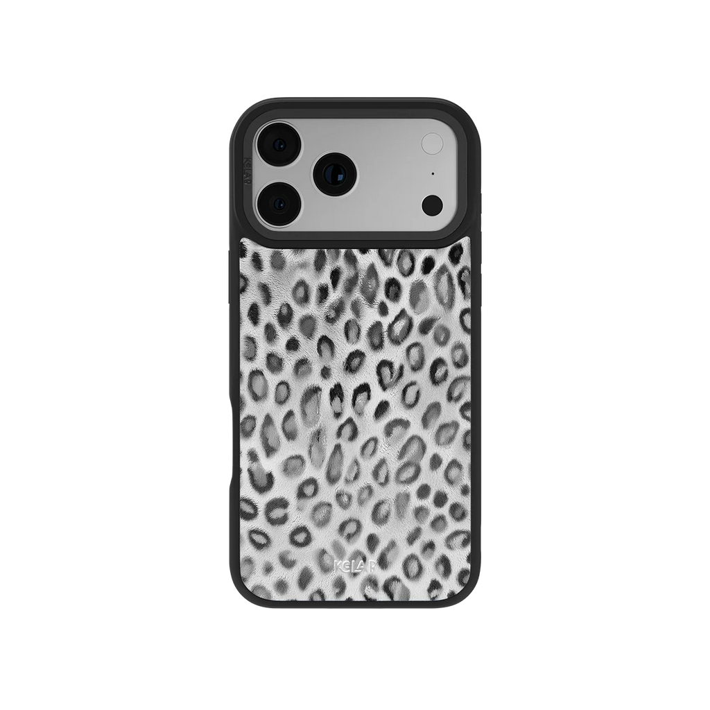 Platinum Predator | Silver Cheetah Print iPhone Case