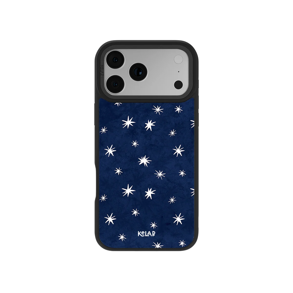 Starglimmer | Deep Blue Hand-Drawn Star iPhone Case