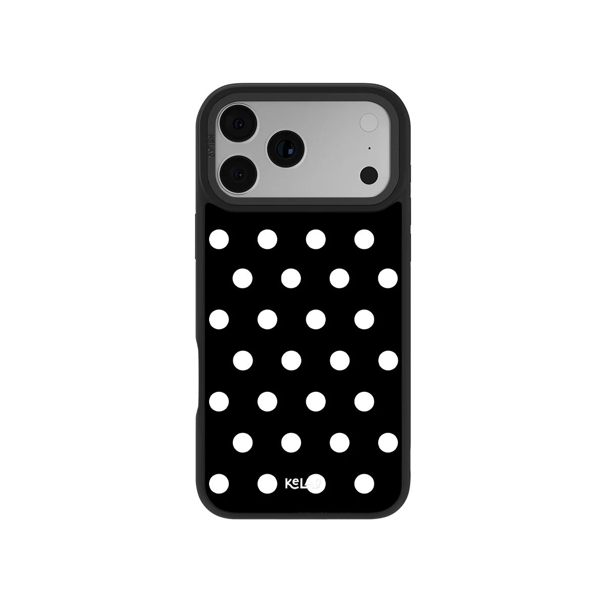 Domino Theory | Black and White Polka Dot iPhone Case