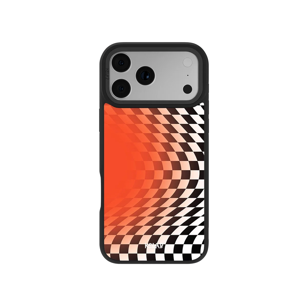 Sunflare | Orange Checkered iPhone Case
