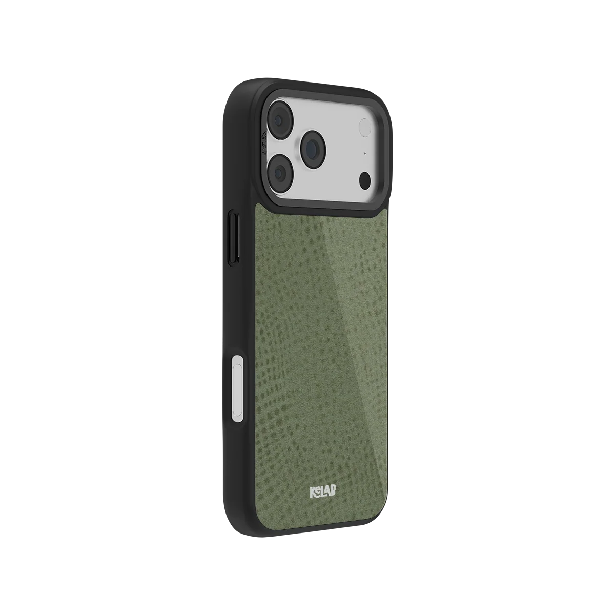 Sage Silk | Green Pebbled Texture iPhone Case