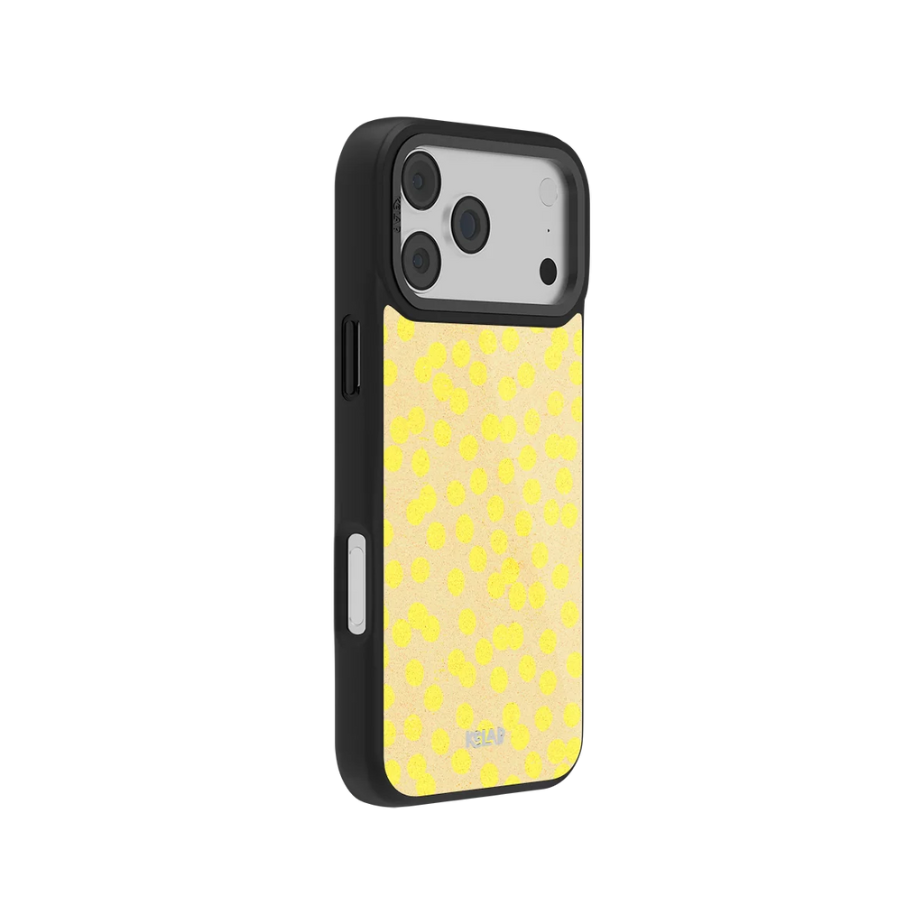 Lemon Drop | Yellow Dotted iPhone Case