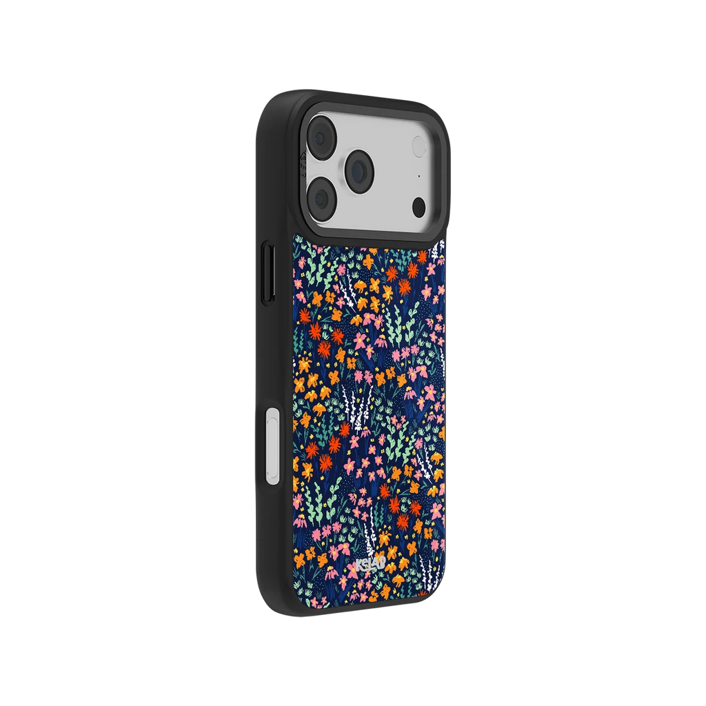 Midnight Meadow | Vibrant Wildflower iPhone Case
