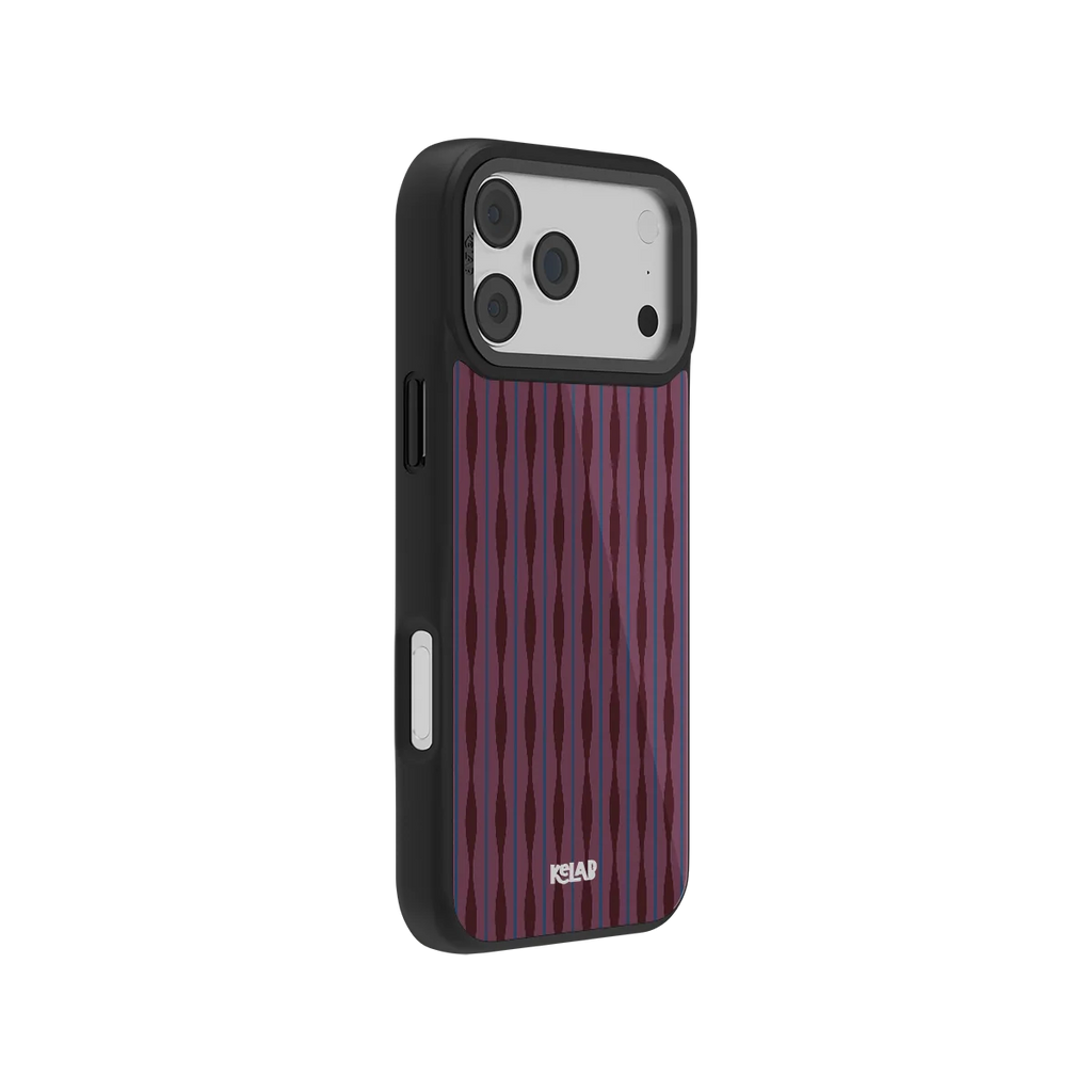 Mulberry | Burgundy Wavy Textured iPhone Case