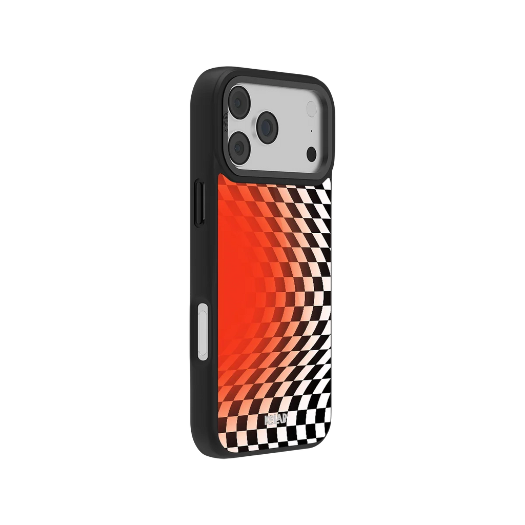 Sunflare | Orange Checkered iPhone Case