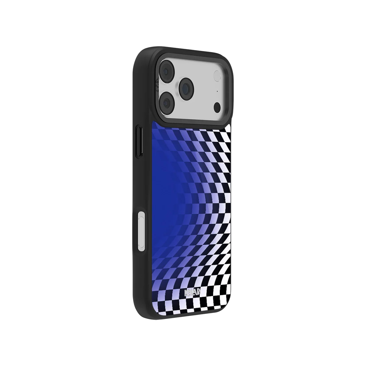 Blue Illusion | Checkered iPhone Case