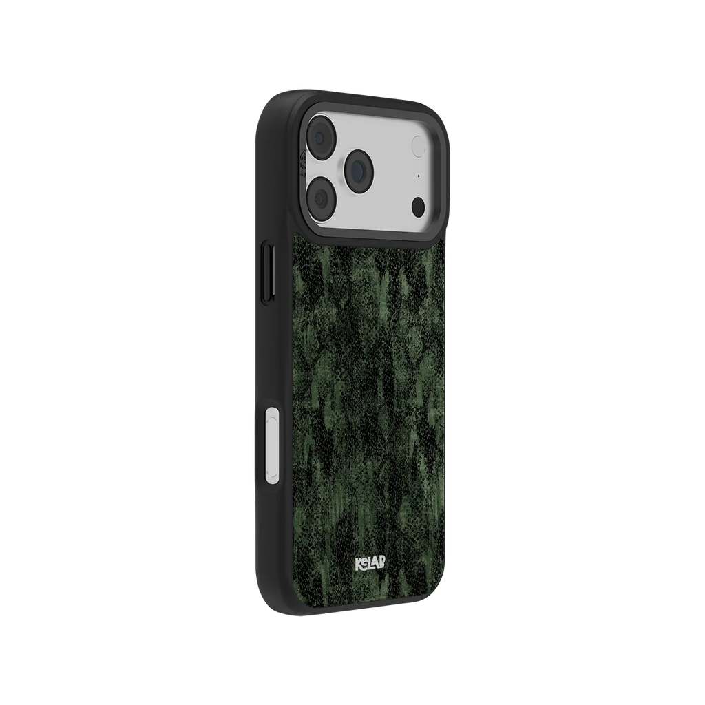Emerald Python | Olive Snakeskin iPhone Case