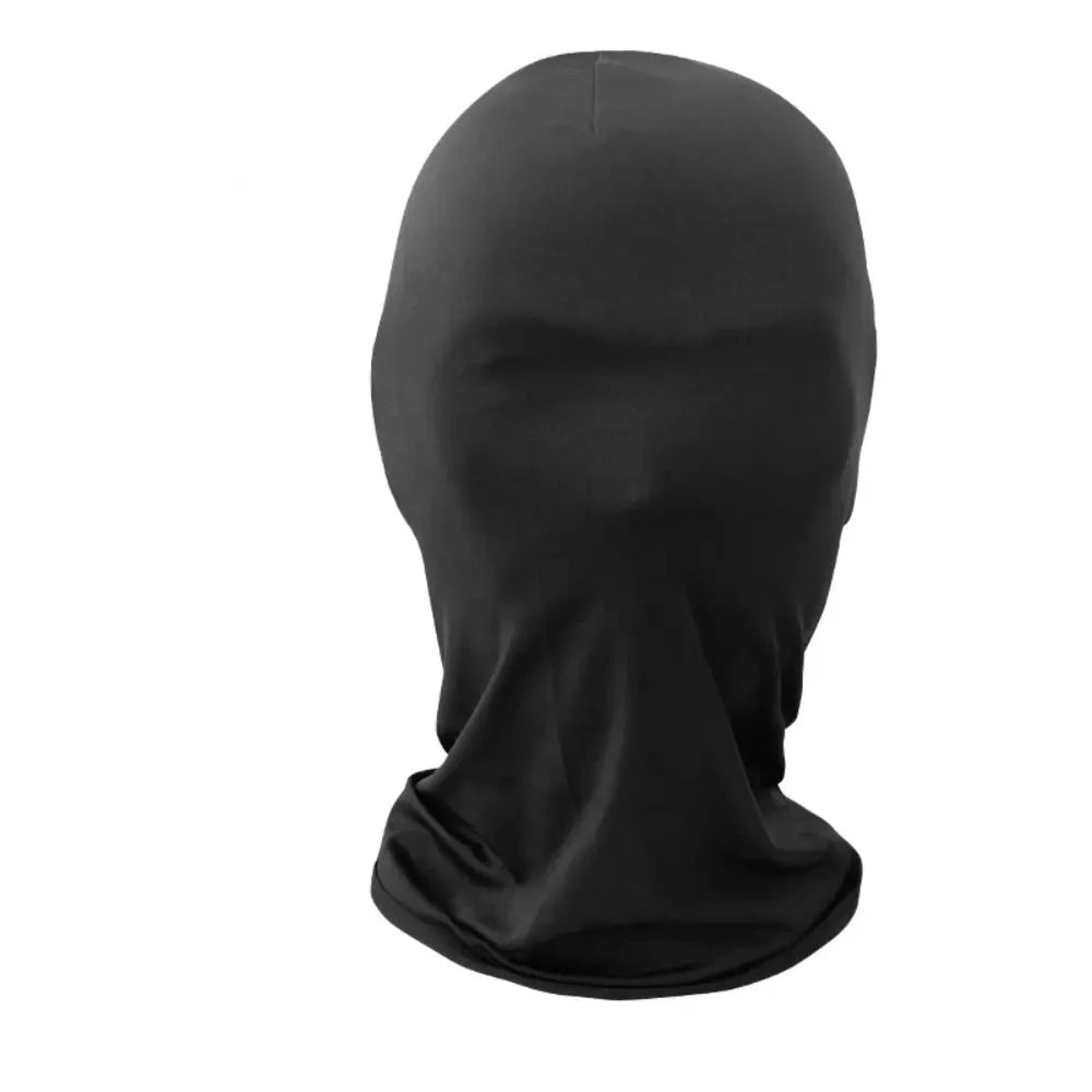 2pcs Black Cosplay Full Mask | Breathable Thin Hood for Halloween and Party Costumes