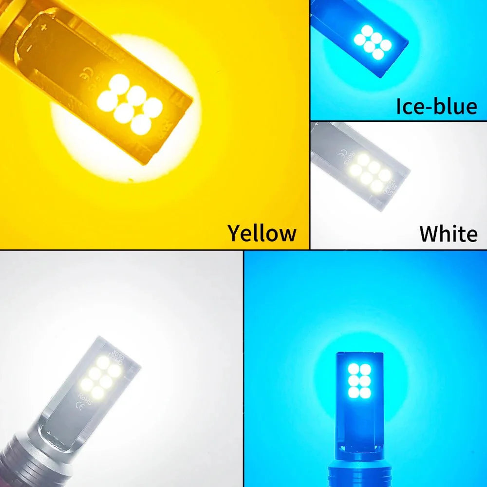 2PCS LED Fog Lights | Super Bright 6000K White Auto Bulbs