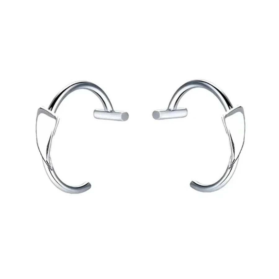 2 Piece Set Stainless Steel Clip-On Nose and Lip Rings | Punk Style Fake Piercing Jewelry