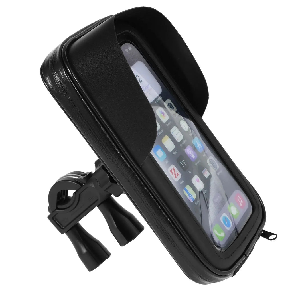 360° Rotatable Bike Phone Holder Bag | Waterproof Handlebar Mount with Touchscreen and Sunshade