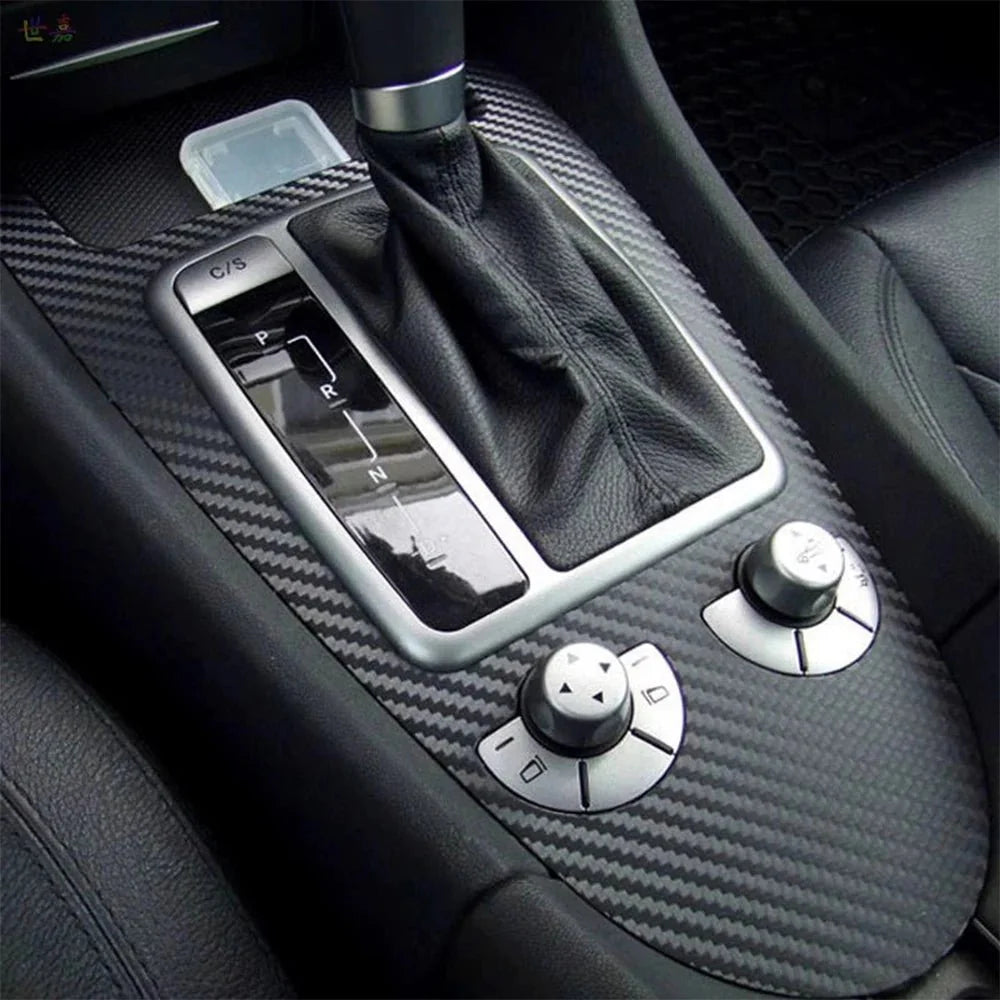 3D Carbon Fiber Black Car Sticker Vinyl Wrapping Film | Waterproof & Anti-Scratch PVC Car Wrap