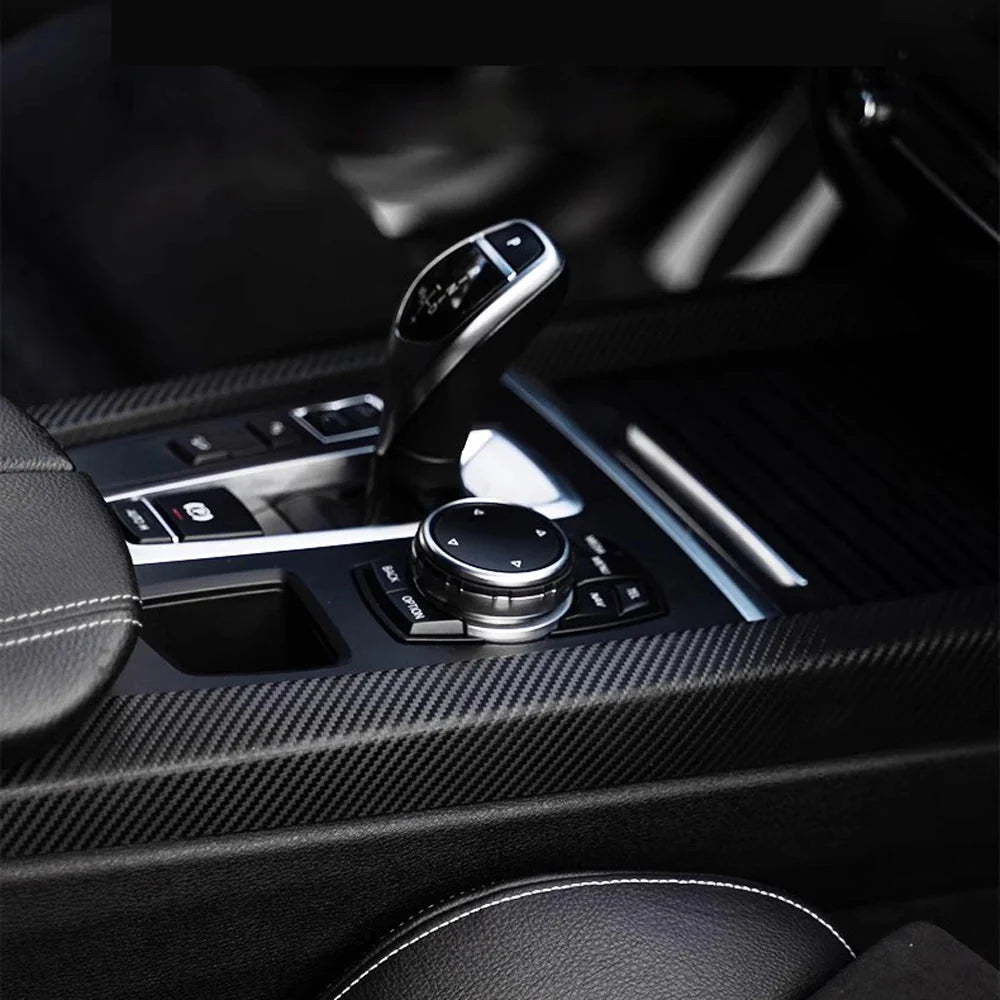 3D Carbon Fiber Black Car Sticker Vinyl Wrapping Film | Waterproof & Anti-Scratch PVC Car Wrap