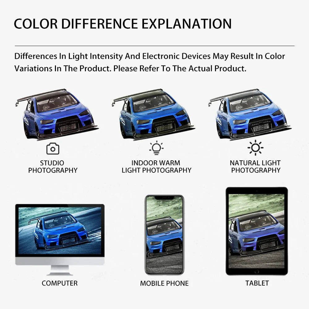 3D Carbon Fiber Black Car Sticker Vinyl Wrapping Film | Waterproof & Anti-Scratch PVC Car Wrap