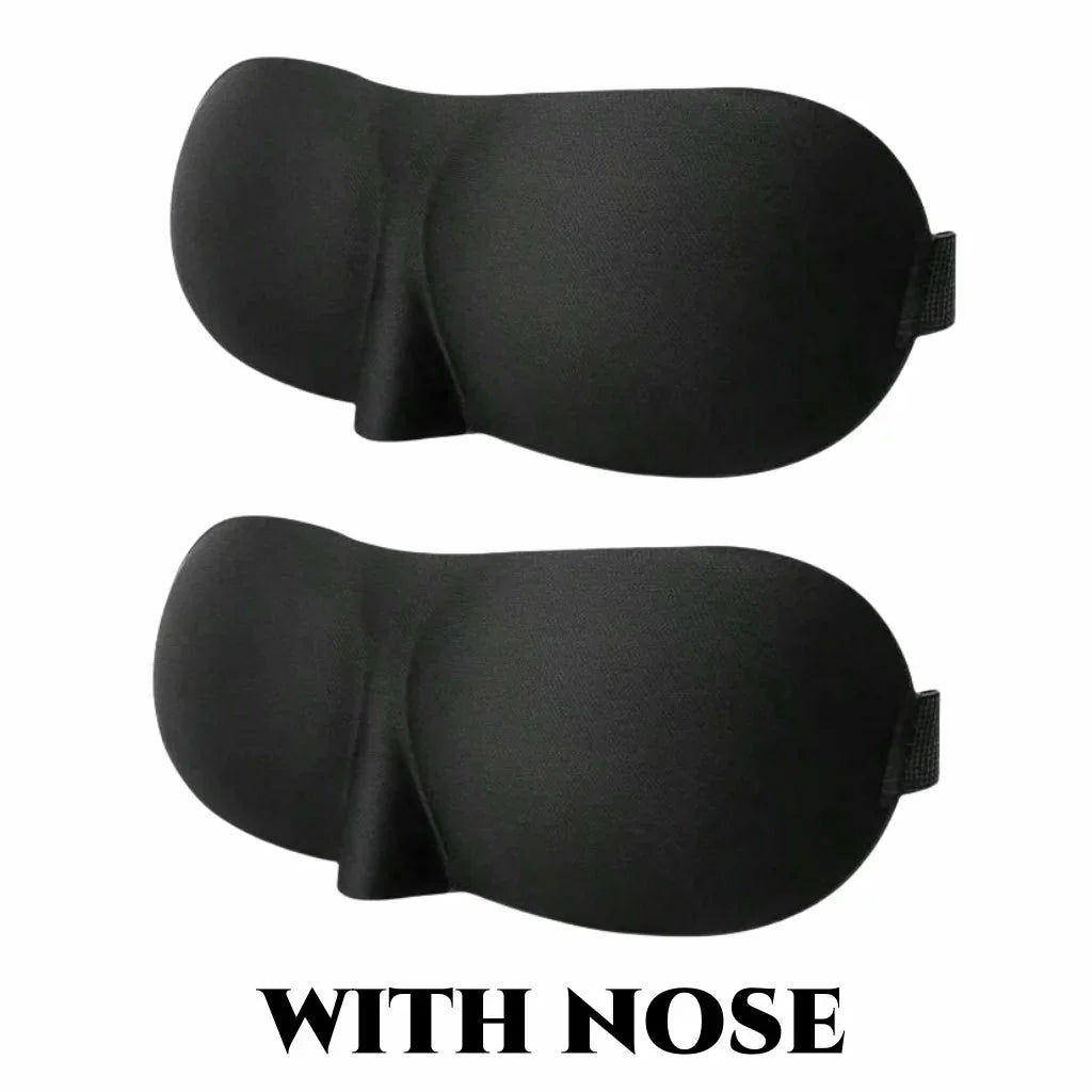 3D Contoured Sleep Mask | Ultra-Soft Breathable Light Blocking Eye Cover