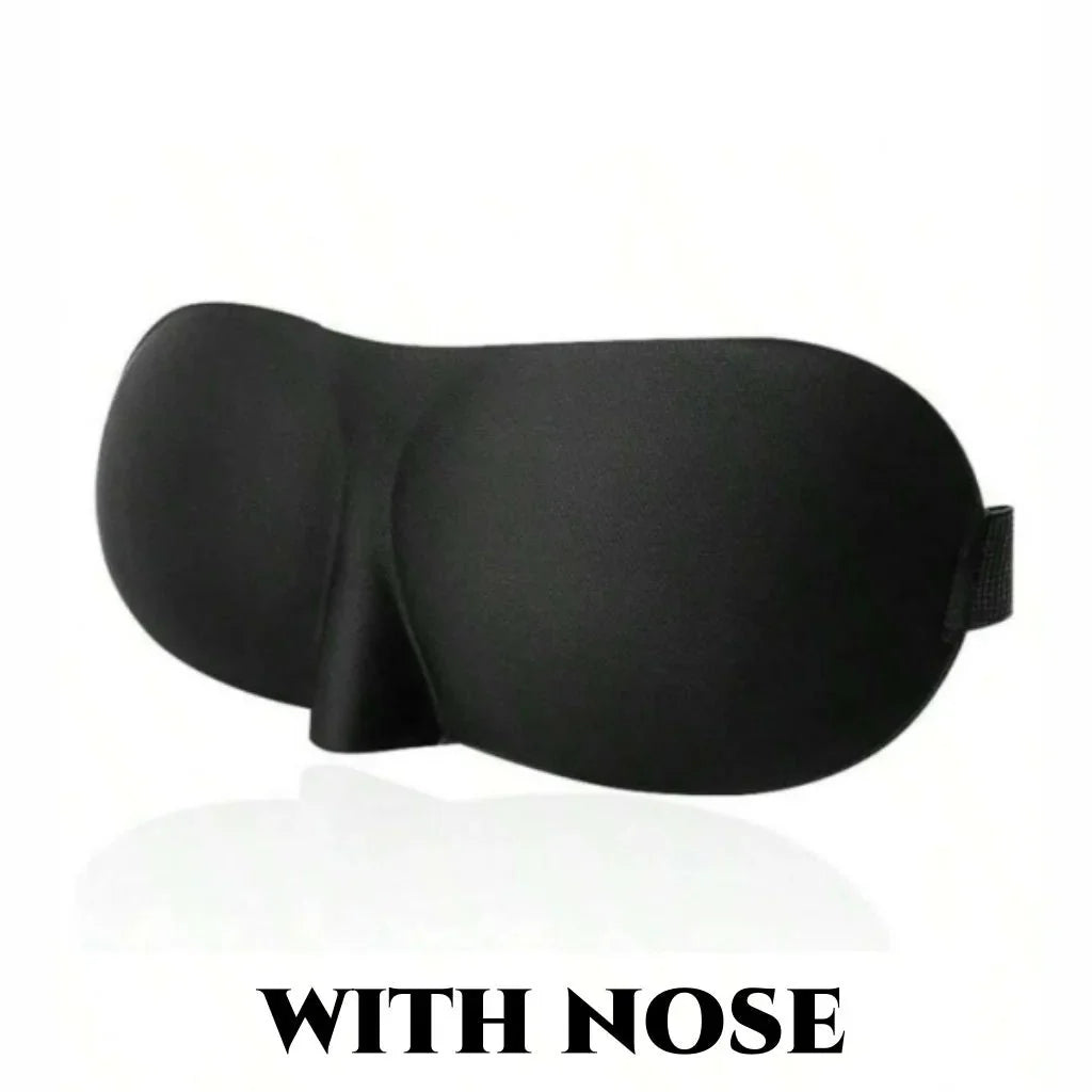 3D Contoured Sleep Mask | Ultra-Soft Breathable Light Blocking Eye Cover