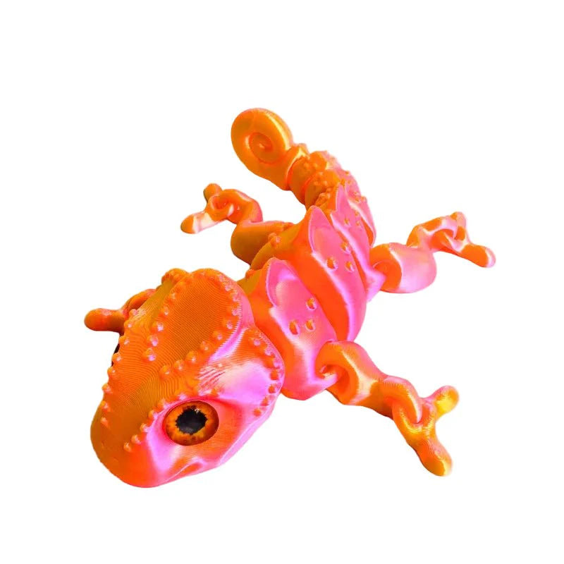 3D Printing Chameleon & Dragon Ornament | Multi-Joint Movable Colorful Desk and Home Decoration
