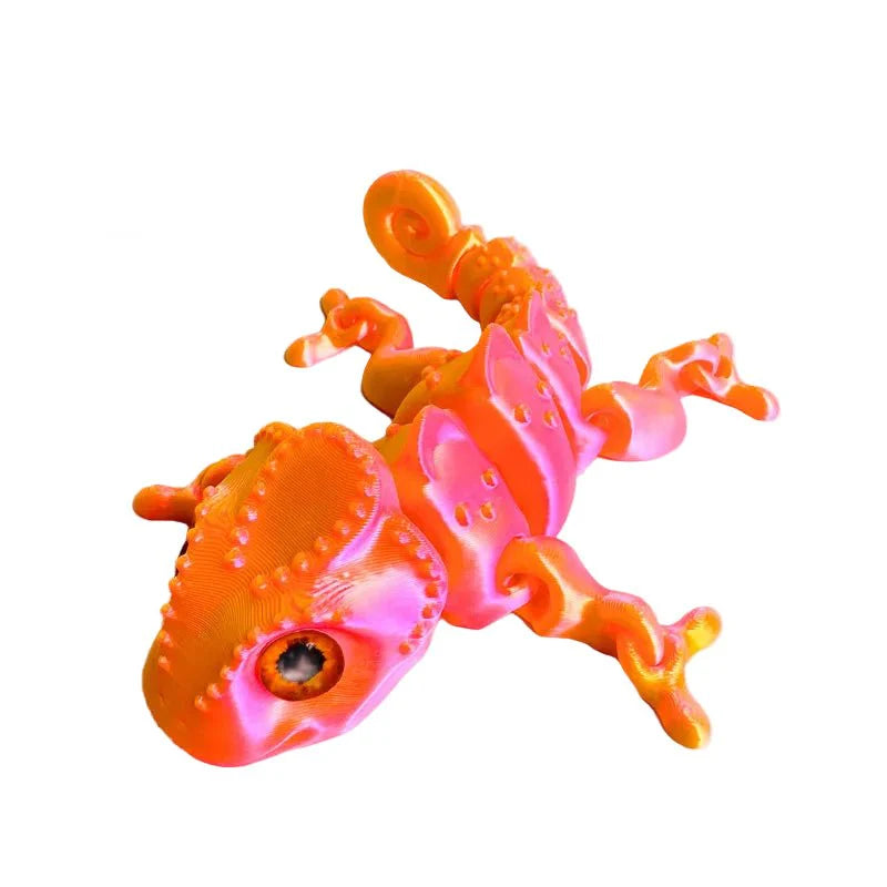 3D Printing Chameleon & Dragon Ornament | Multi-Joint Movable Colorful Desk and Home Decoration