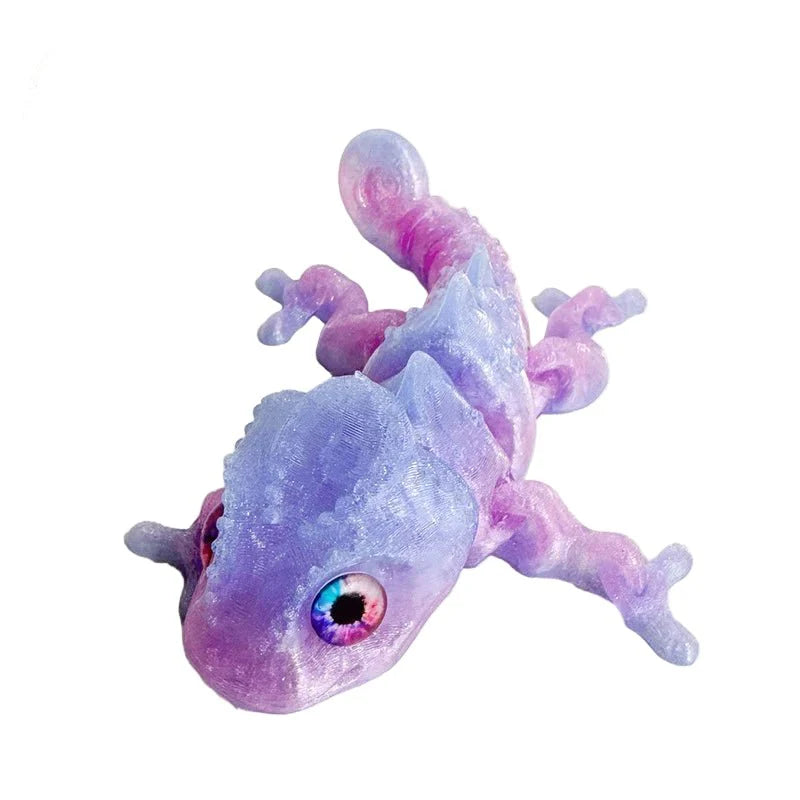 3D Printing Chameleon & Dragon Ornament | Multi-Joint Movable Colorful Desk and Home Decoration