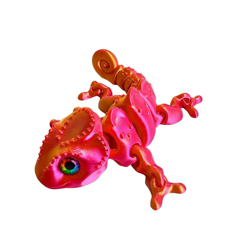 3D Printing Chameleon & Dragon Ornament | Multi-Joint Movable Colorful Desk and Home Decoration