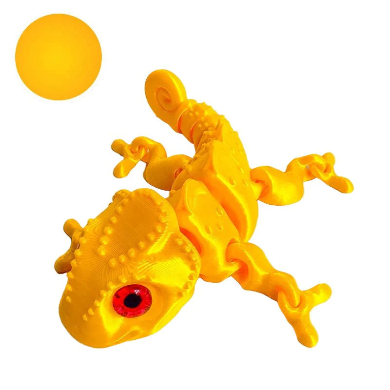 3D Printing Chameleon & Dragon Ornament | Multi-Joint Movable Colorful Desk and Home Decoration