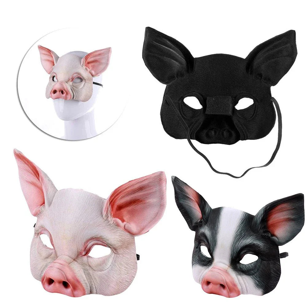 3D Realistic Animal Foam Mask | Full Face Cosplay Costume Accessory