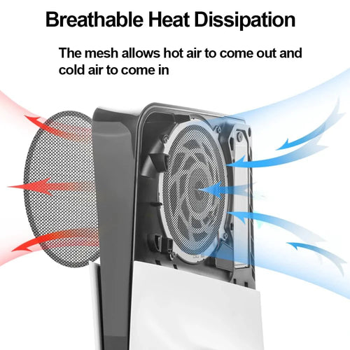 4PCS Dust Filter Kit for PS5 Slim | Heatsink Fan Vent Covers with Cooling Mesh