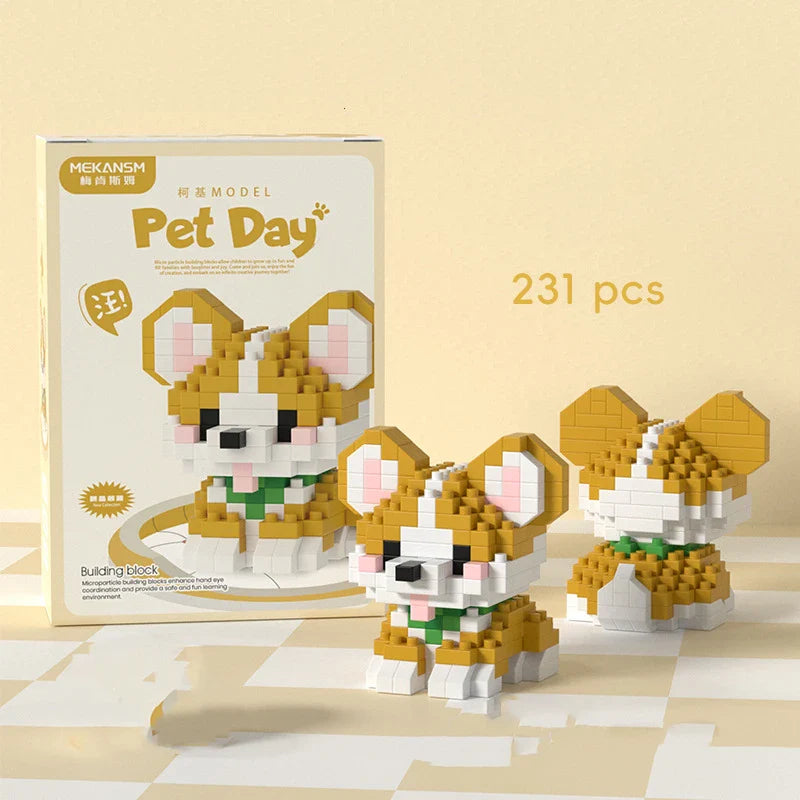 18 in 1 Pet Animal Building Blocks Set | Kids Educational Toy