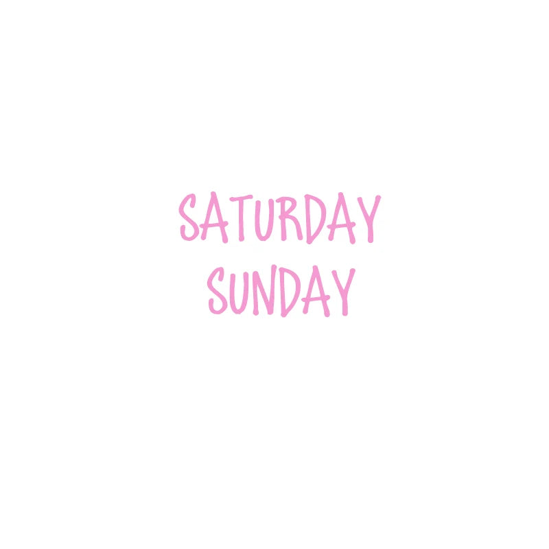 Days of the Week Labels | Personalized Vinyl Decals for Drawer and Storage Organization