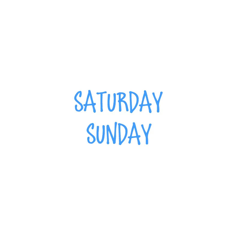Days of the Week Labels | Personalized Vinyl Decals for Drawer and Storage Organization