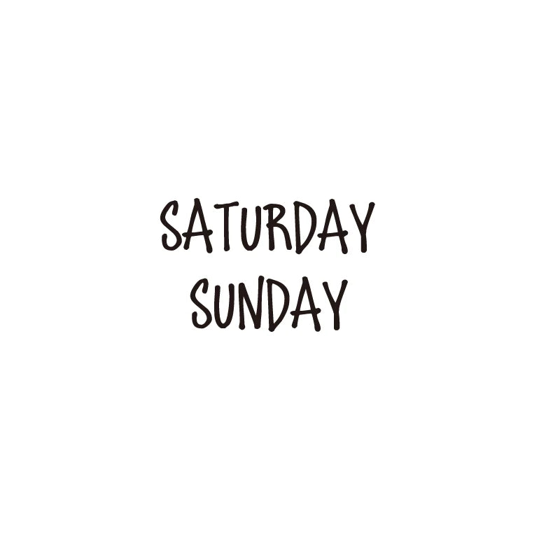 Days of the Week Labels | Personalized Vinyl Decals for Drawer and Storage Organization