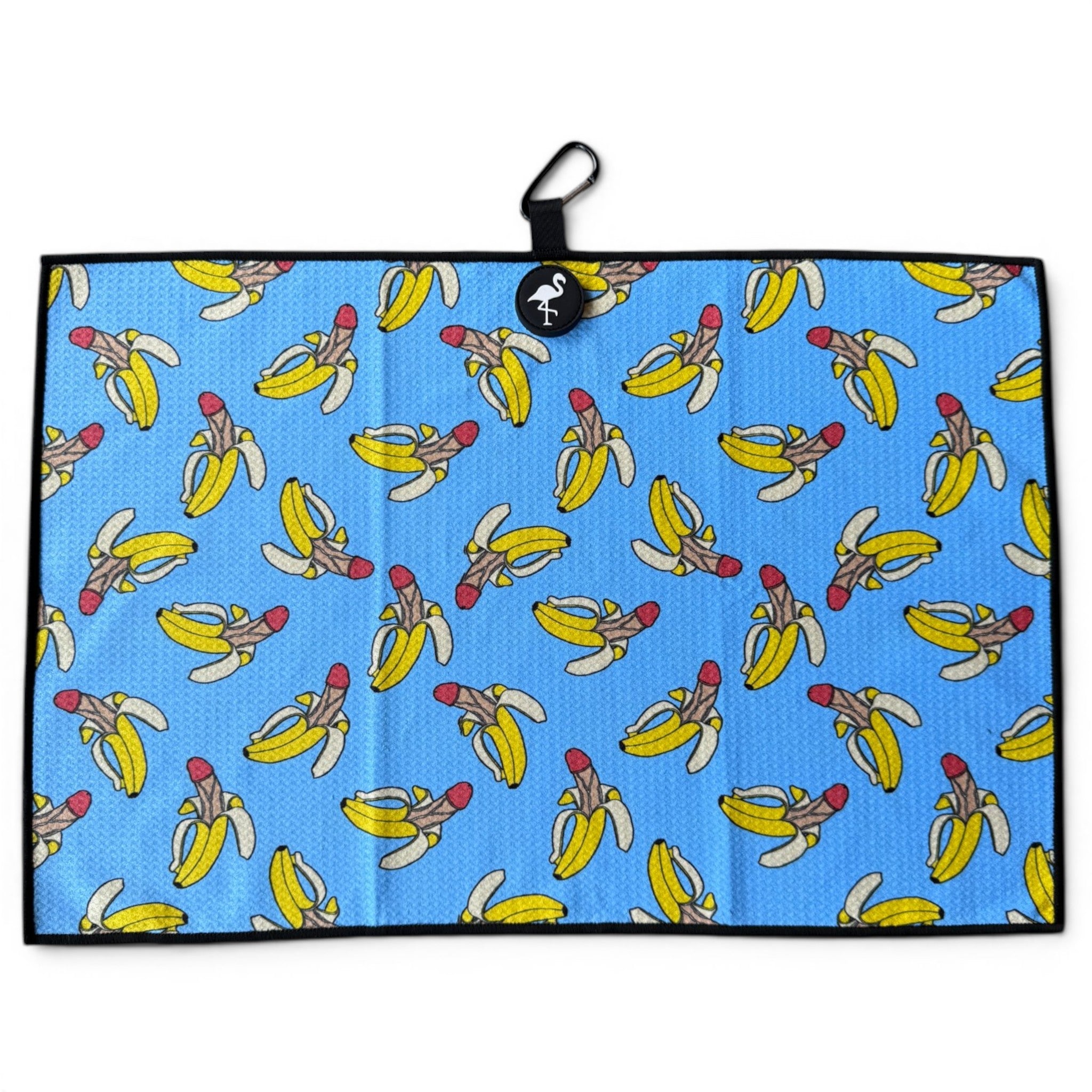 Nannerdick Golf Towel | 24” x 16” Microfiber Towel | Magnetic Clip & Carabiner | Premium Golf Accessory