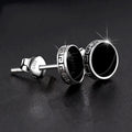 Andara Personalized 925 Sterling Silver Stud Earrings | Men's Street Punk Hip-Hop Jewelry