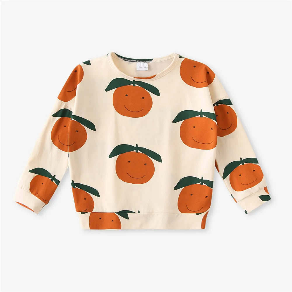 Kids Cotton Sweatshirt | Unisex Cartoon Top for Toddlers
