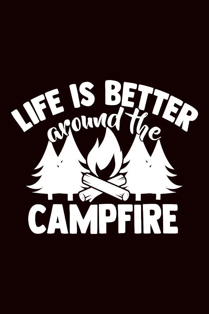 Camp Life Vinyl Decal Bundle | Camper Door Window Sticker for Laptop Water Bottle